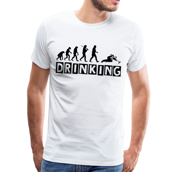 DRINKING Men's Premium T-Shirt - white