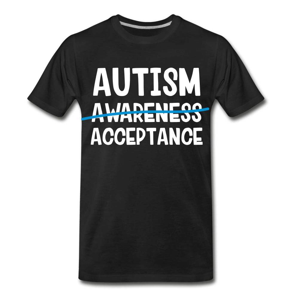 AUTISM ACCEPTANCE Men's Premium T-Shirt - black