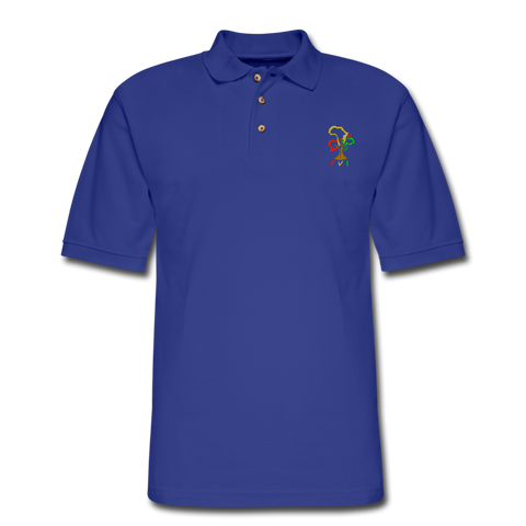 FVI BRANDED Men's Pique Polo Shirt - royal blue