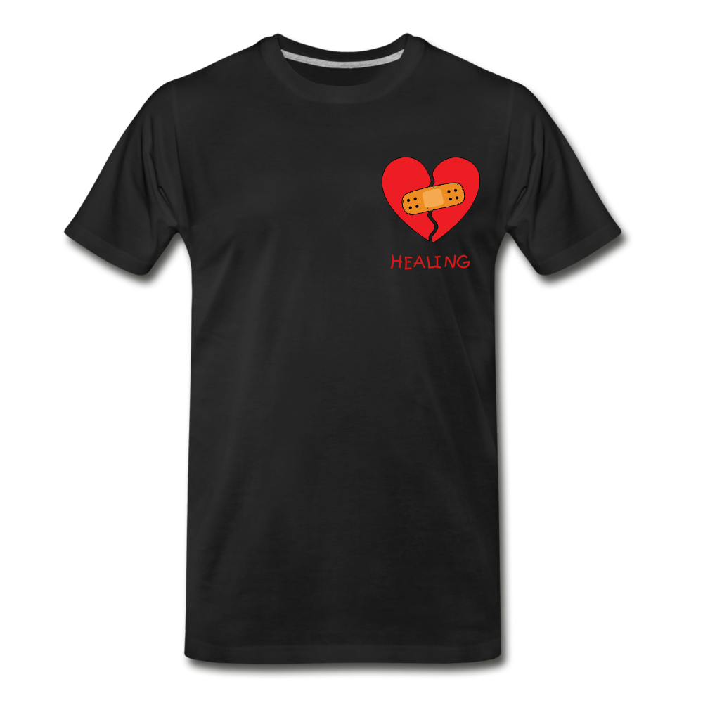 HEALING HEART Men's Premium T-Shirt - black